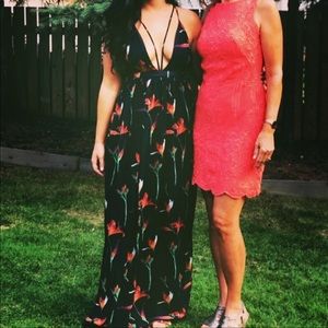 Black floral formal dress!